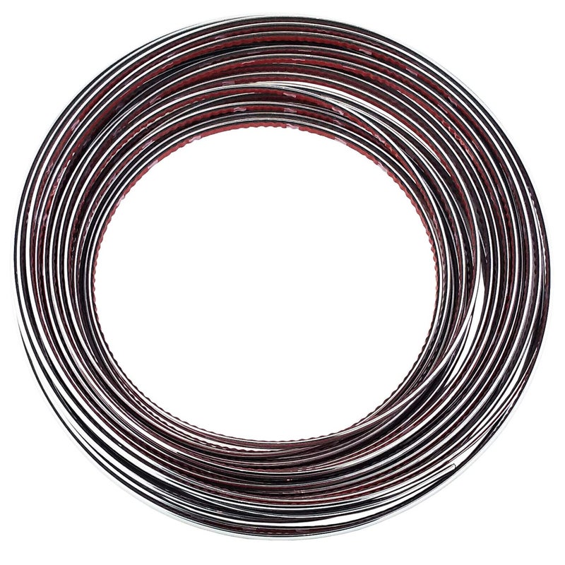 Lunsom Custom Most Chrome Plated Decoration Trim Strip Line, Car Door Fender Interior DIY Moulding Trimming Strip for Most Vehicle (12M x 6MM) - Image 2